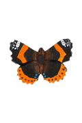 Drewniany magnes Red Admiral Butterfly