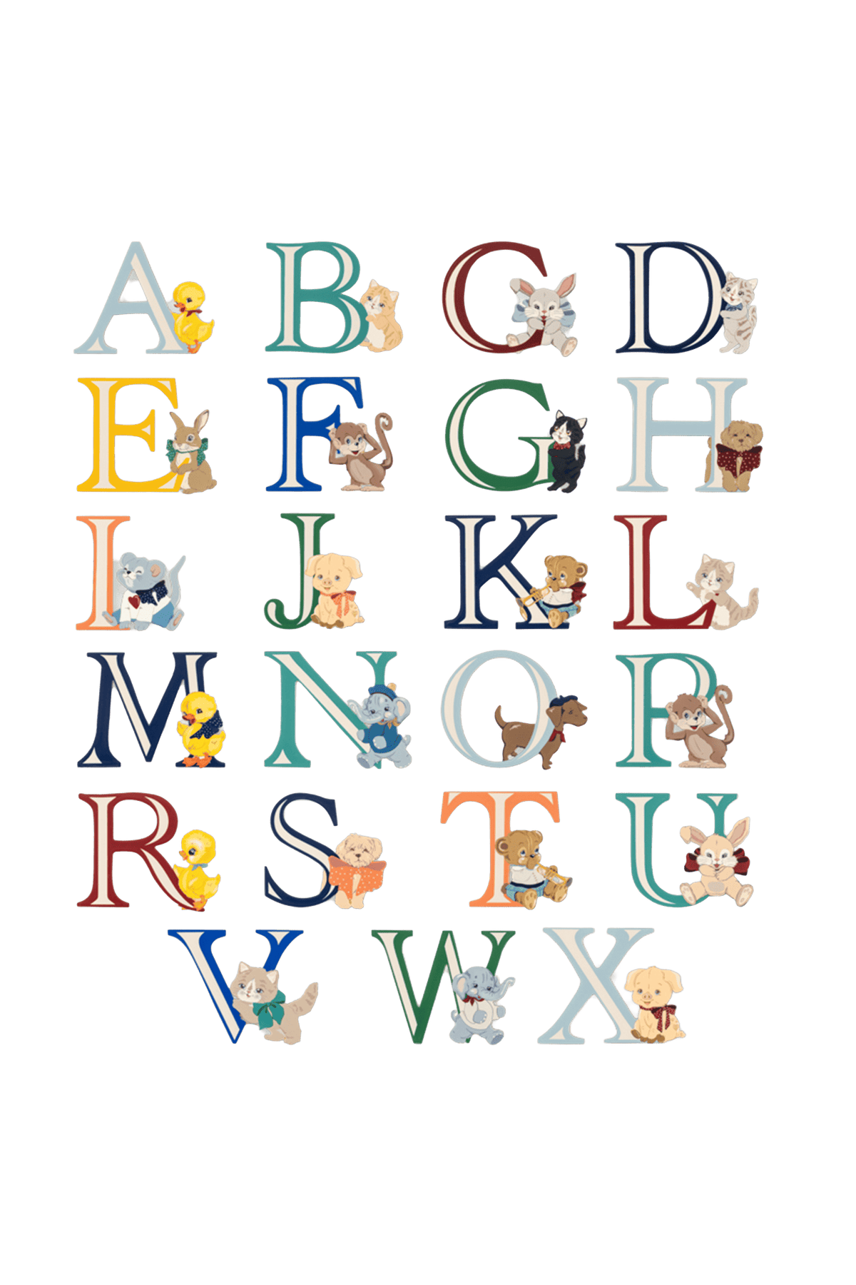 Pegatina con la letra ABC para la puerta