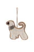 Ozdoba choinkowa Beaded Fancy Dog WHITE