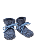 Stiefel aus weicher Merinowolle HAPPY MELANGE BLUE