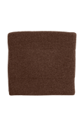 Duży koc z wełny merino Gaston DARK BROWN