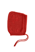 Czapeczka niemowlęca z wełny merino Pixie Bonnet Isidor RED