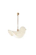 Metalowa ozdoba choinkowa BIRD OFF WHITE