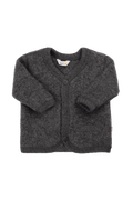 Kardigan z wełny merino CHARCOAL MELANGE