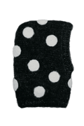 Kominiarka merino dla dzieci Dots BLACK