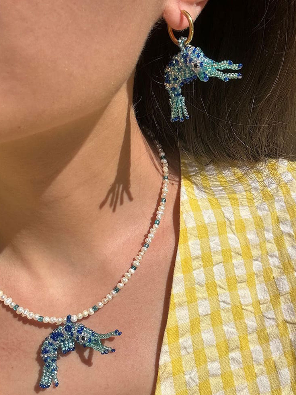 Kolczyki Prawn earrings Amori Mori BÉBÉ Concept