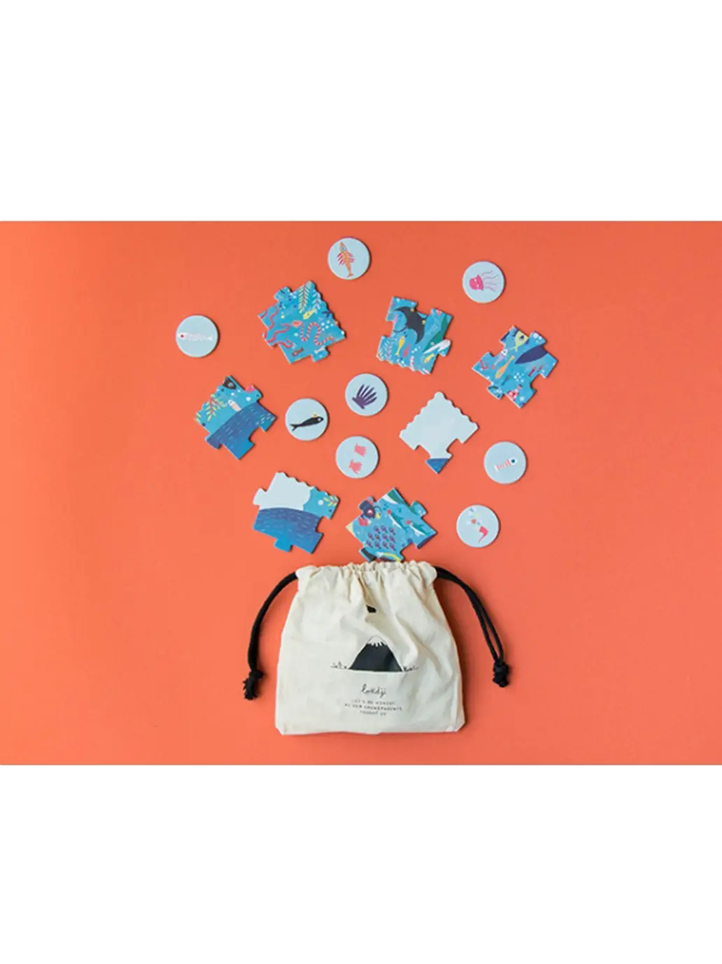 Puzzle kieszonkowe dla dzieci My Little Ocean Londji BEBE Concept