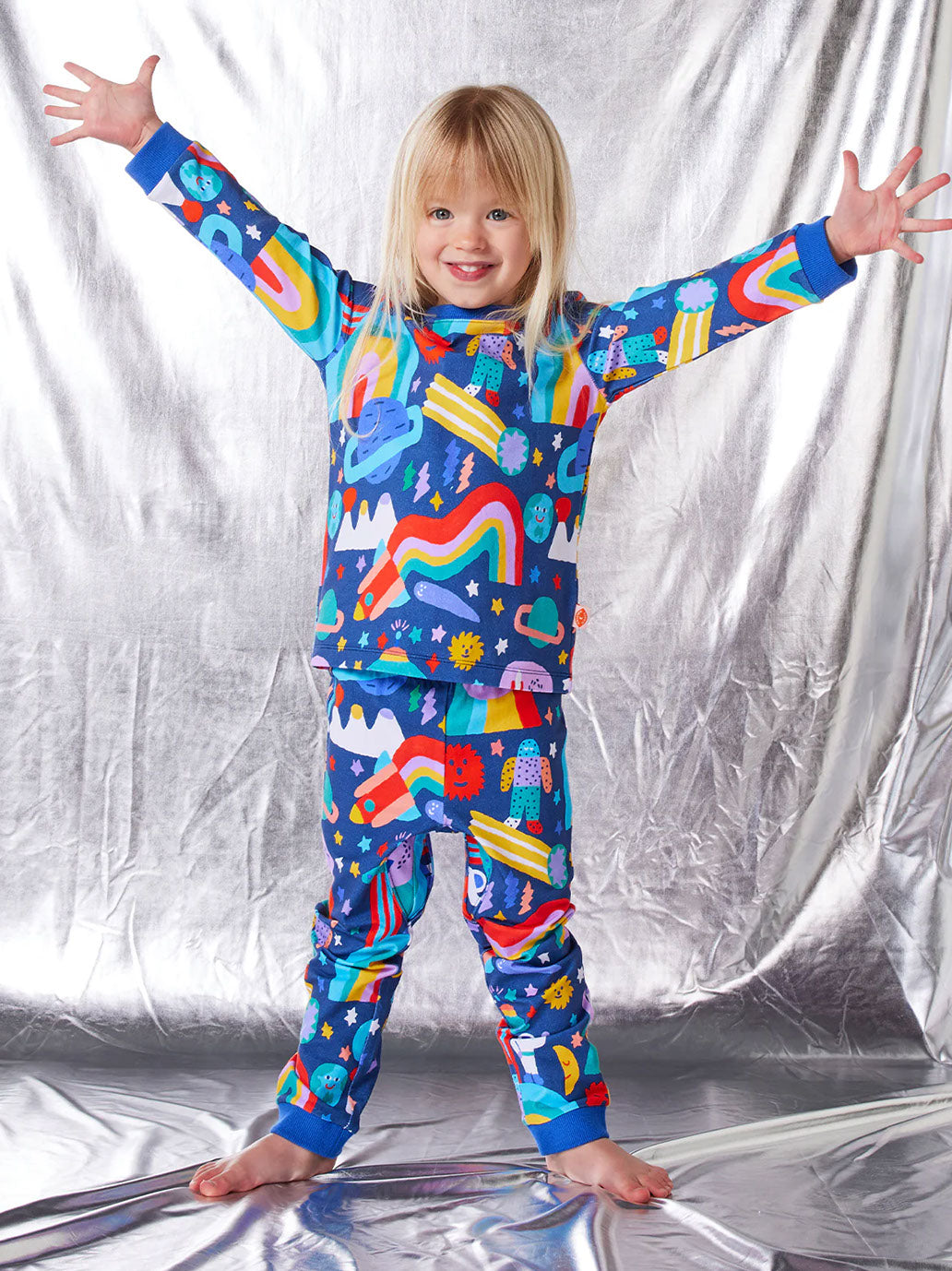 Kolorowa piżama dziecięca Halcyon Nights BÉBÉ Concept