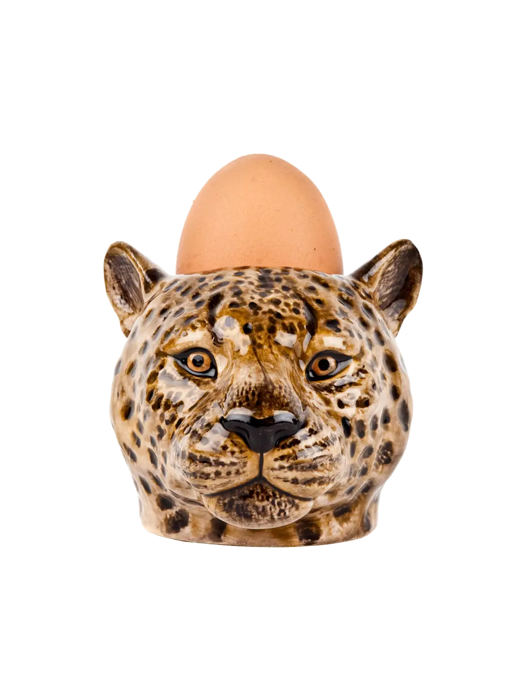 Eierbecher aus Keramik mit Gesicht
