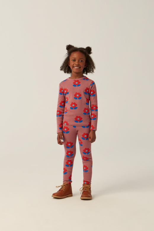 Koszulka Big Flowers Purple Tshirt The Campamento BÉBÉ Concept