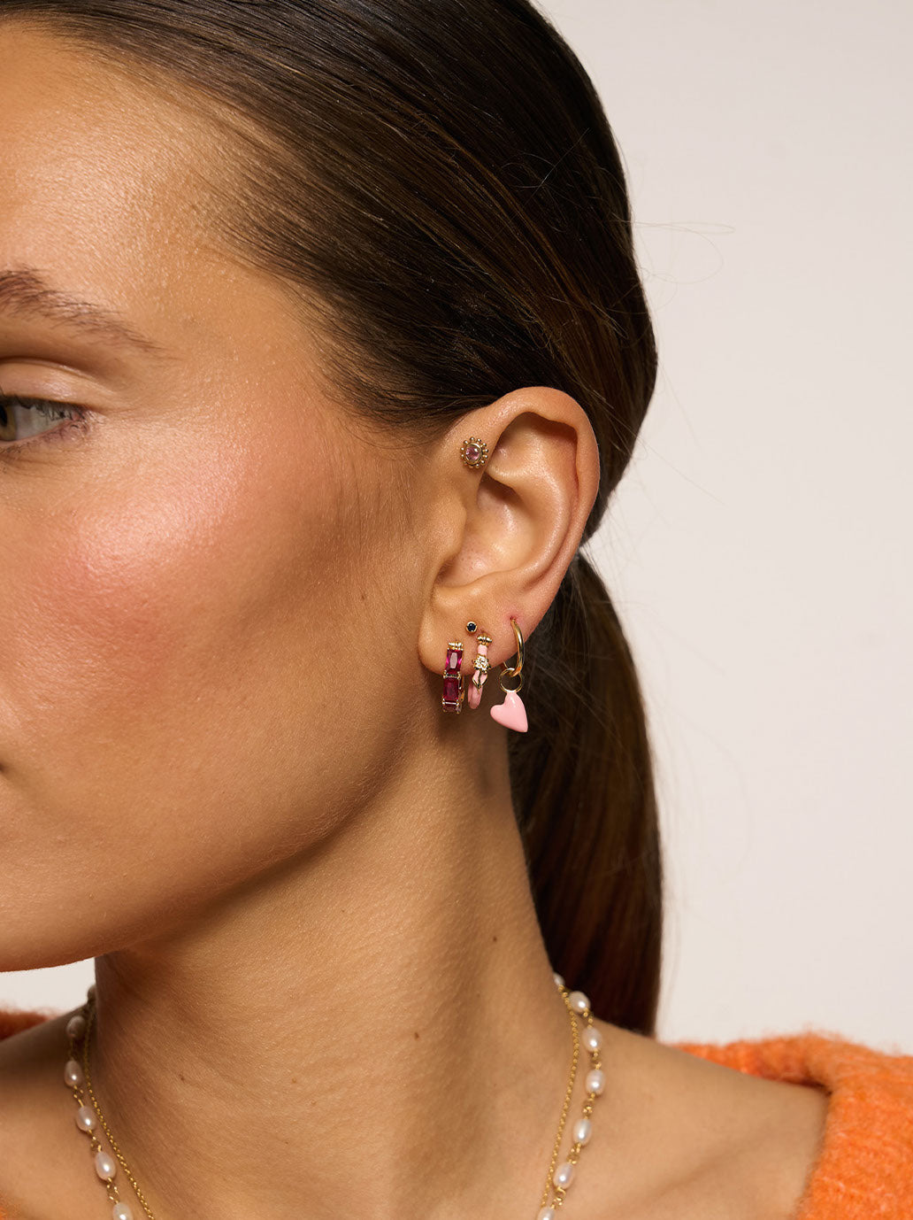 Kolczyk Amour Briar RoseHoop Earring Anna + Nina BÉBÉ Concept