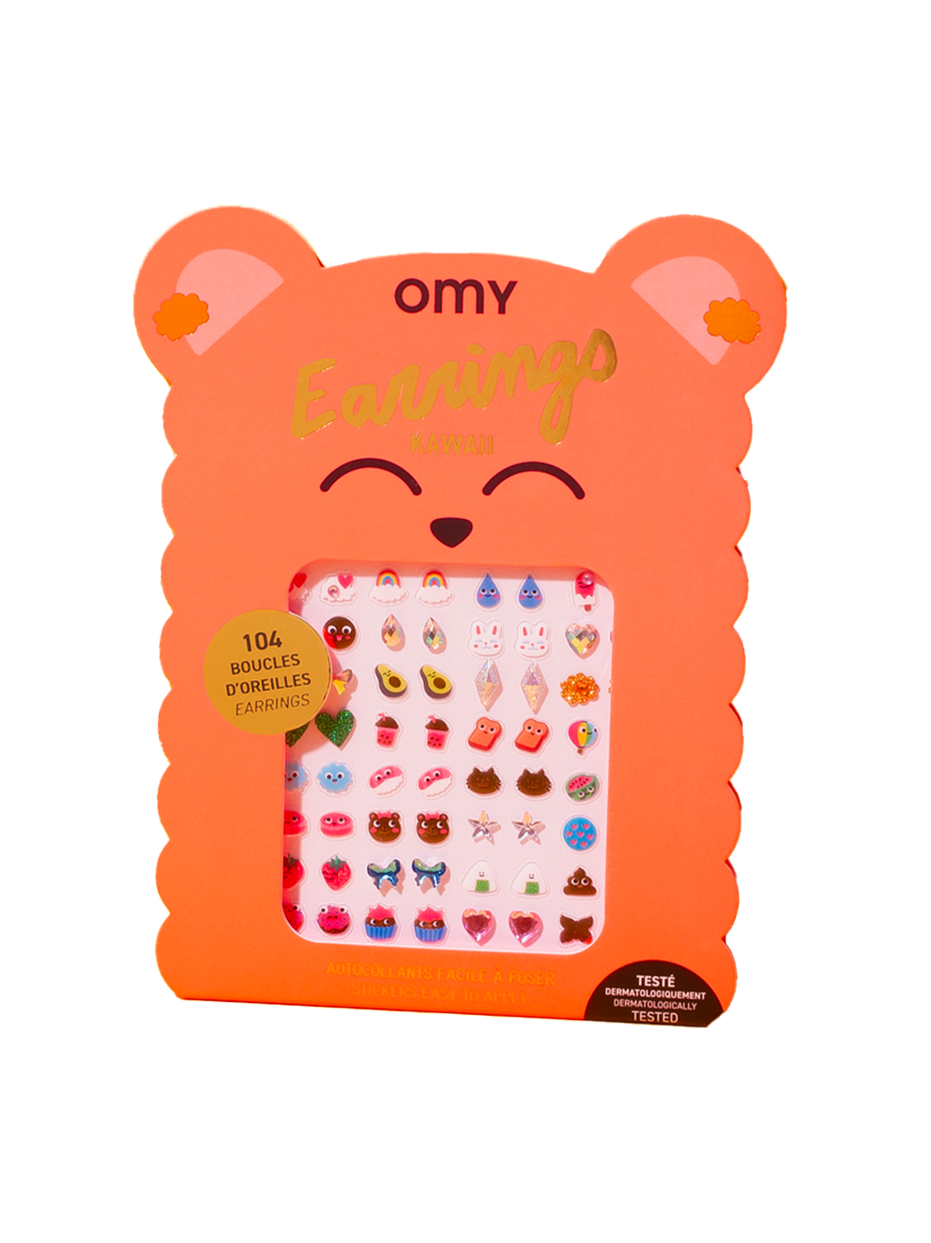 Naklejane kolczyki dla dzieci 104 sztuki OMY BÉBÉ Concept