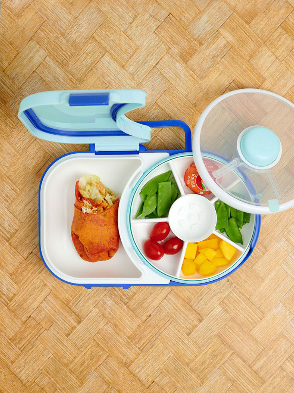 Śniadaniówka dla dzieci 2w1 Lunchbox & Snack Spinner GoBe Kids BÉBÉ Concept