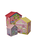 Zestaw 3 koszy na zabawki Raffia Storage House RICE BÉBÉ Concept