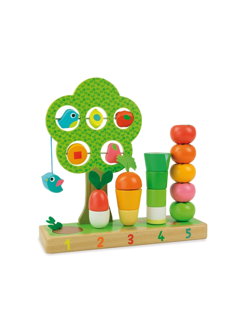 Drewniana zabawka edukacyjna Warzywa