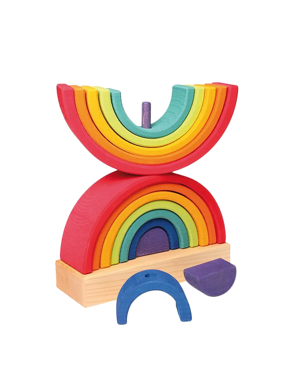 drewniana układanka 2 Tęcze Grimm's BÉBÉ Concept