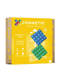 Klocki magnetyczne bazy Rainbow Blue & Green Base Plate Set Connetix BEBE Concept