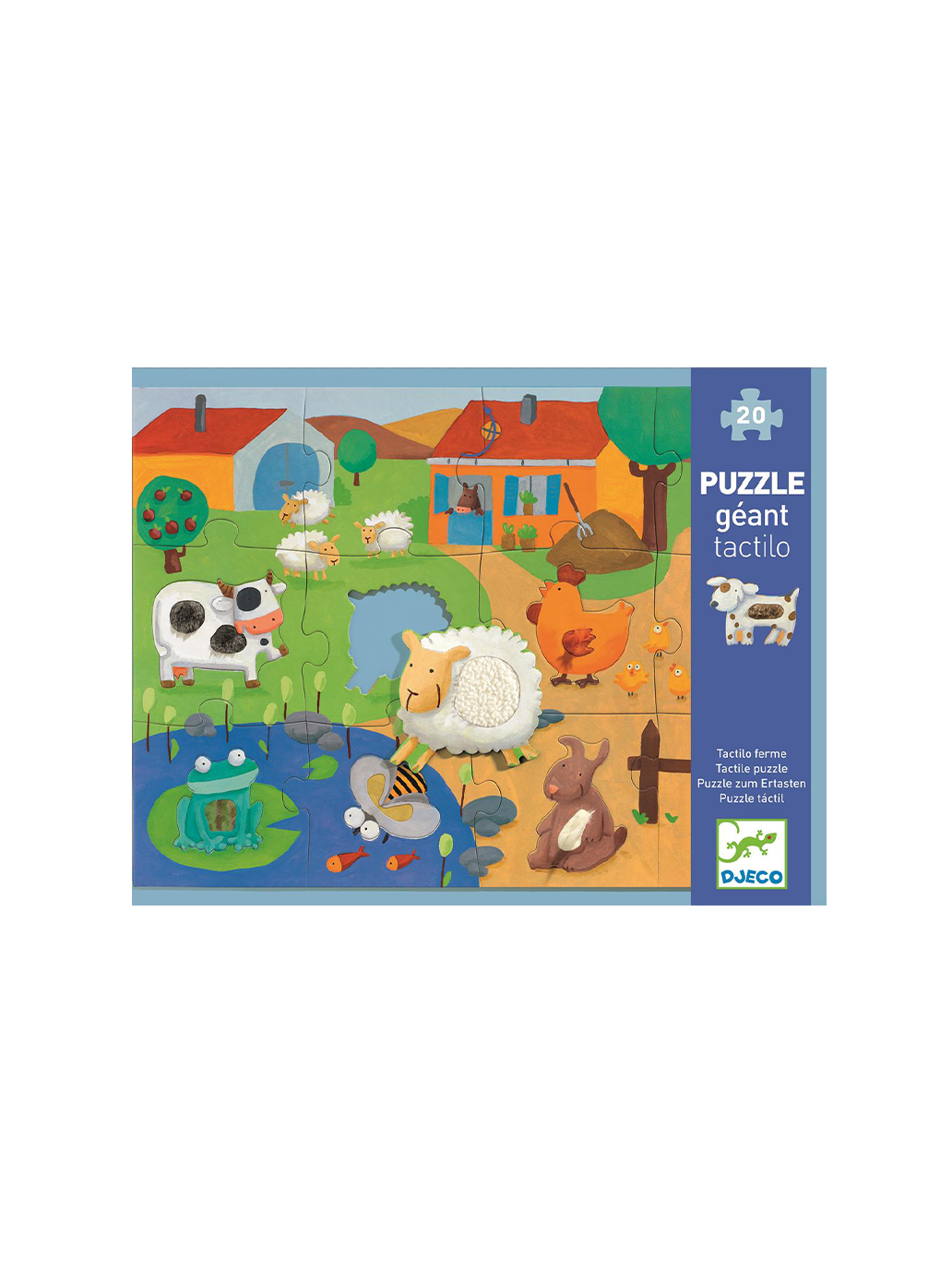 Duże puzzle sensoryczne Farma