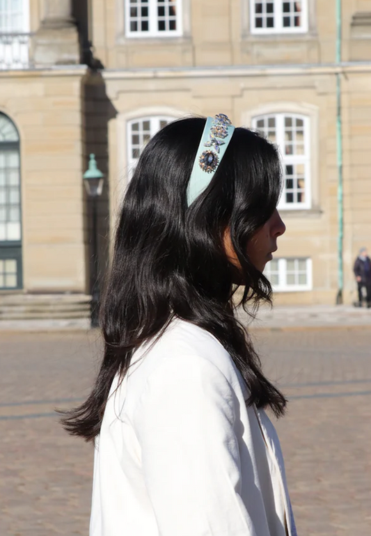 Ozdobna opaska do włosów z kryształami Caren Headband