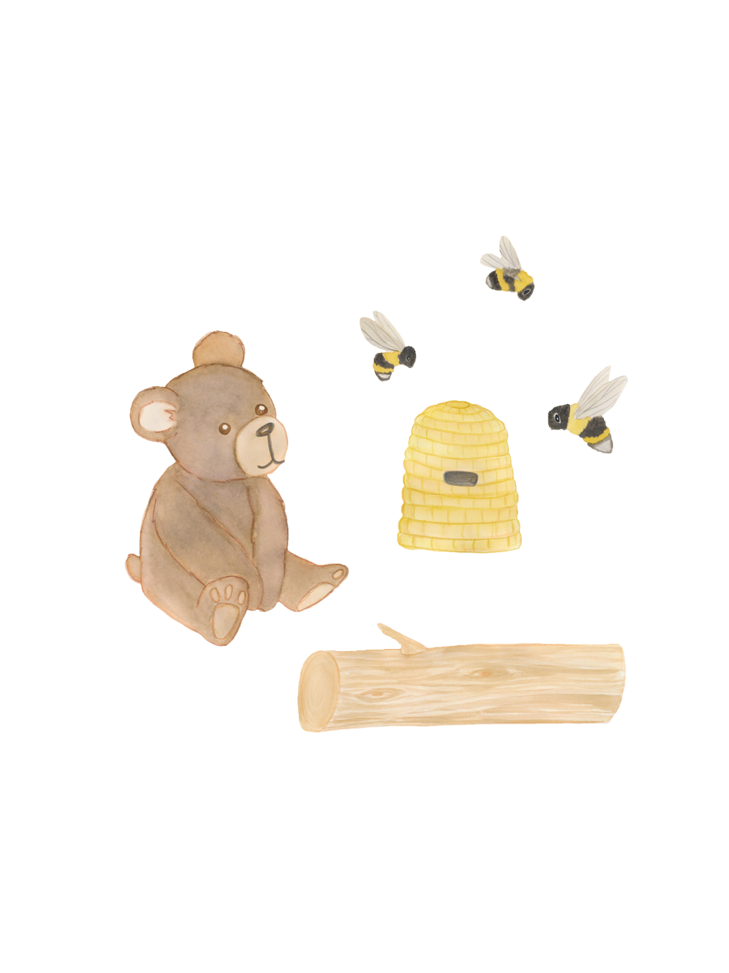 Naklejka ścienna Wallstories Bear That's Mine BÉBÉ Concept