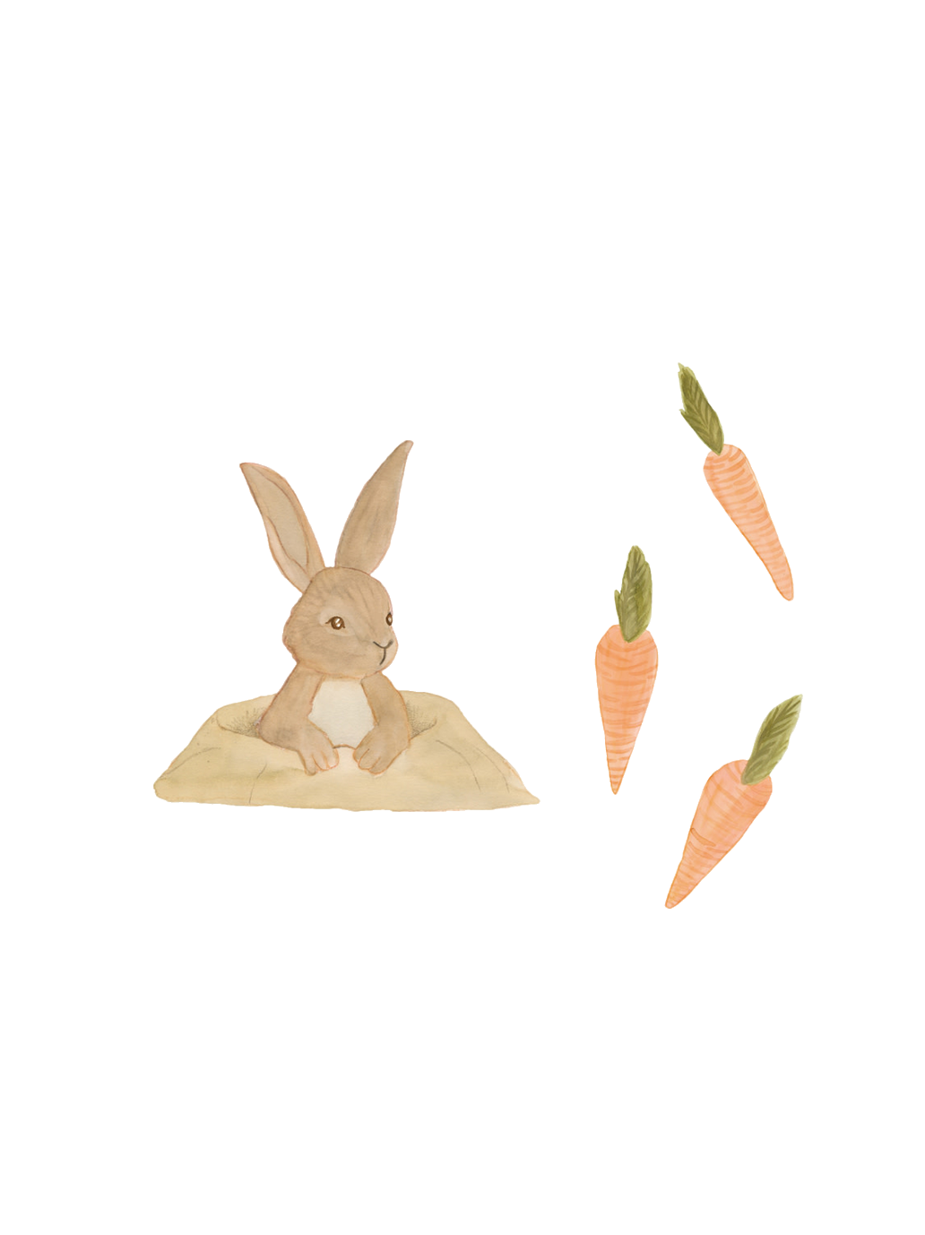 Naklejka ścienna Wallstories Rabbit That's Mine BÉBÉ Concept