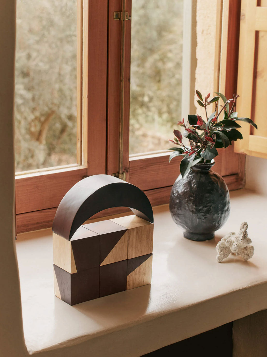 Drewniana układanka Phase Wooden Blocks Ferm Living BÉBÉ Concept