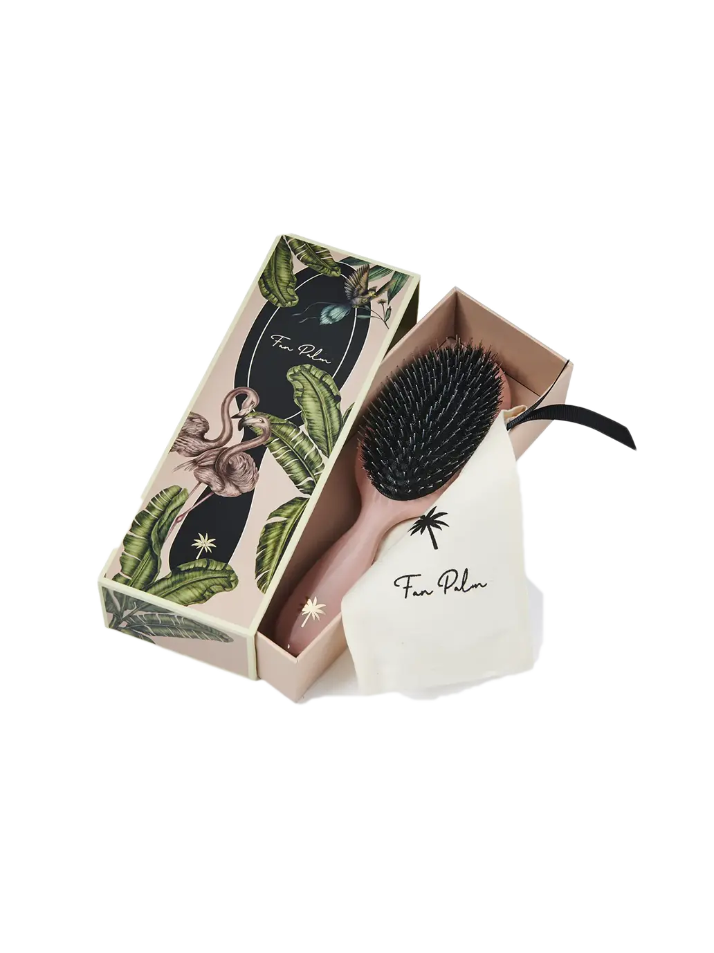 szczotka do włosów z włosia dzika i nylonu Medium Fan Palm BÉBÉ Concept