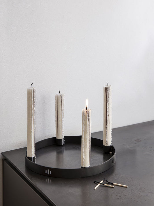 zestaw dwóch świec stołowych Duo Candle