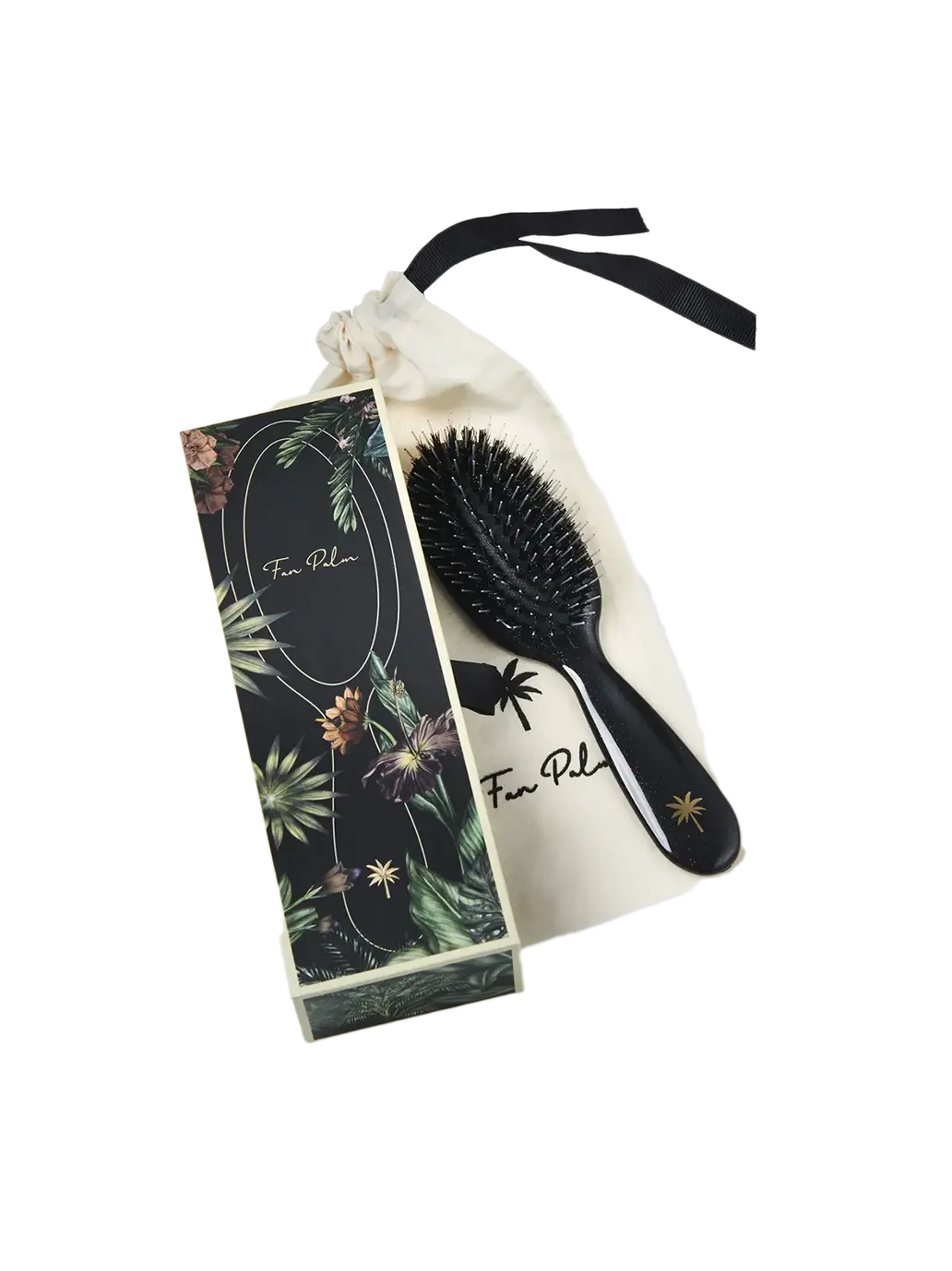 szczotka do włosów z włosia dzika i nylonu Small Fan Palm BEBE Concept