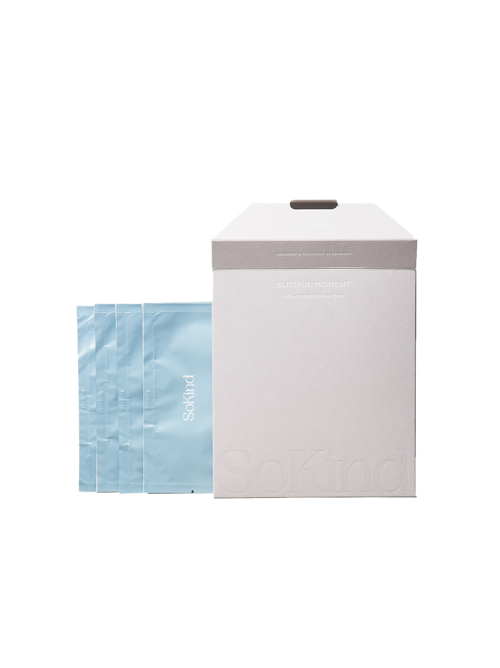 Odżywcze maski na brzuch ciążowy 4-pak Blissful Moment SoKind BÉBÉ Concept