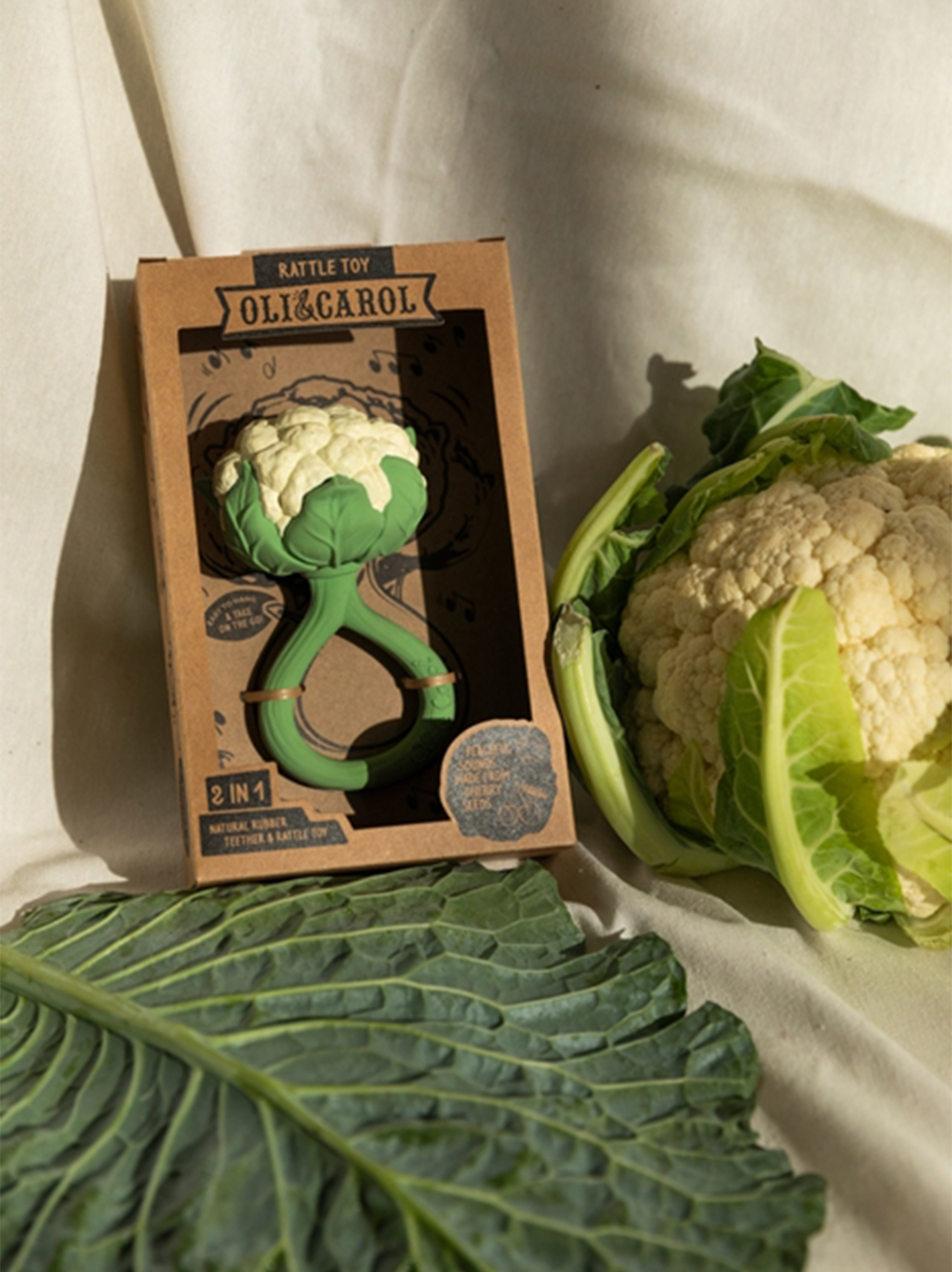 Gryzak grzechotka z kauczuku Oli & Carol BÉBÉ Concept