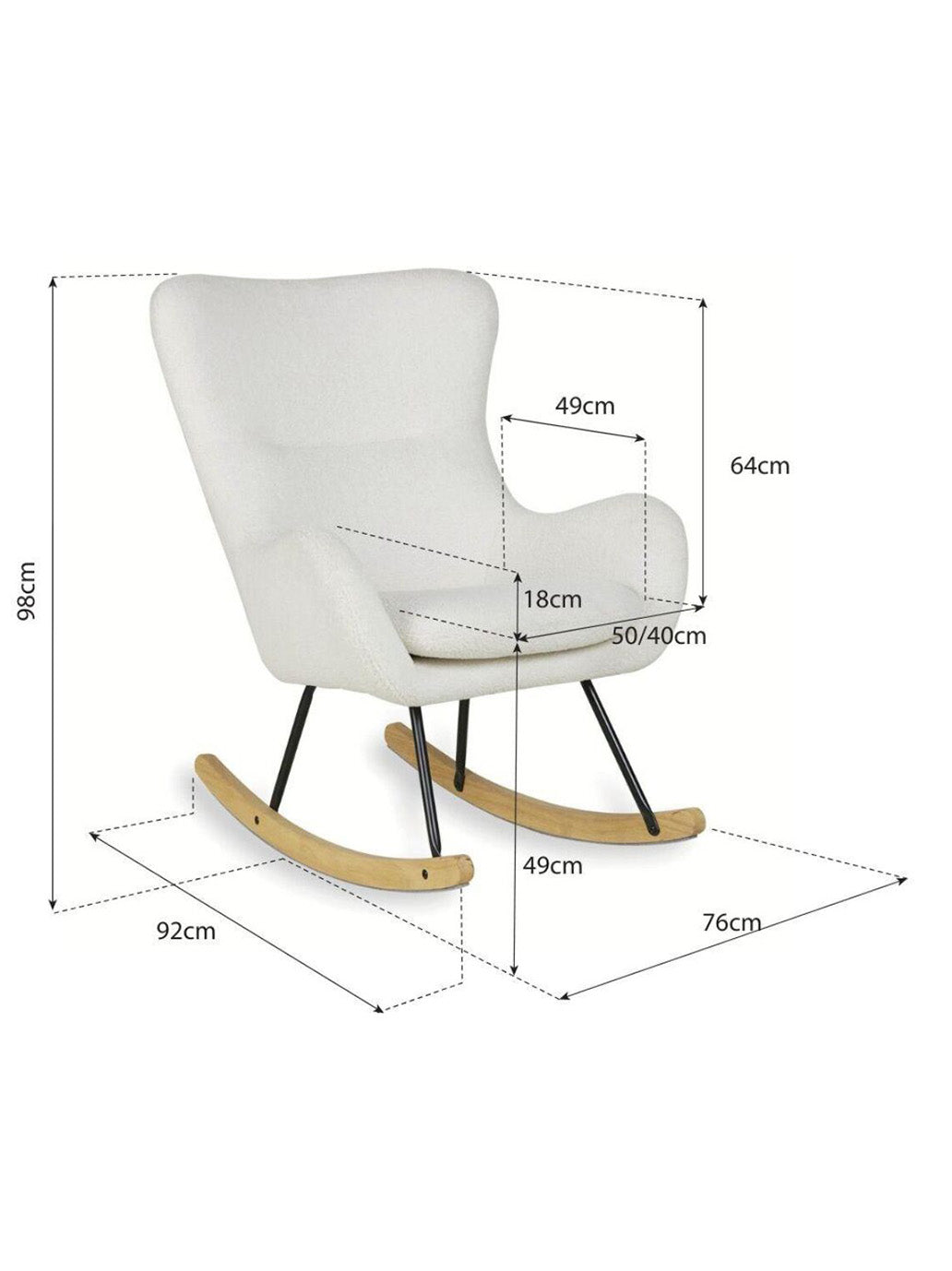 Fotel bujany Basic Quax BÉBÉ Concept