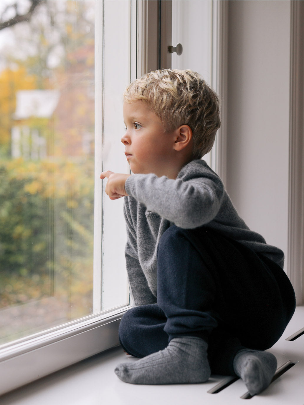 Spodnie z bawełny i kaszmiru Reims Kids HOLMM BÉBÉ Concept