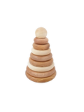 drewniana piramida okrągła Wooden Story BÉBÉ Concept