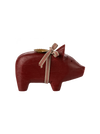 Drewniany świecznik świnka Christmas Pig Small
