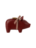 Drewniany świecznik świnka Christmas Pig Small