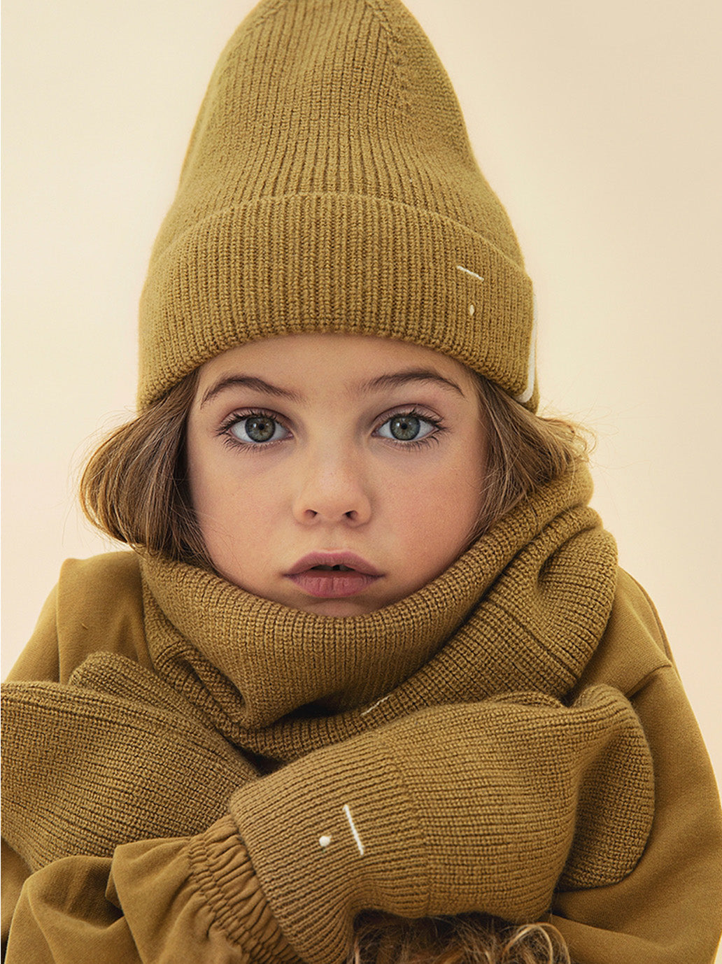 Dziecięce rękawiczki jednopalczaste z wełny merino GRAY LABEL BÉBÉ Concept