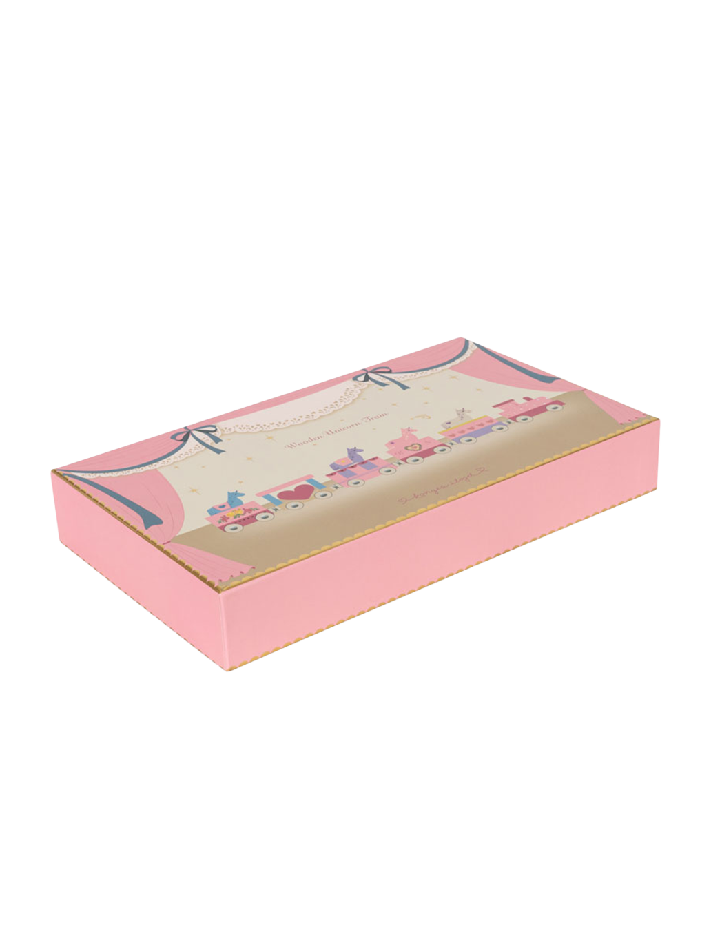 Drewniany pociąg z jednorożcami Konges Slojd BÉBÉ Concept