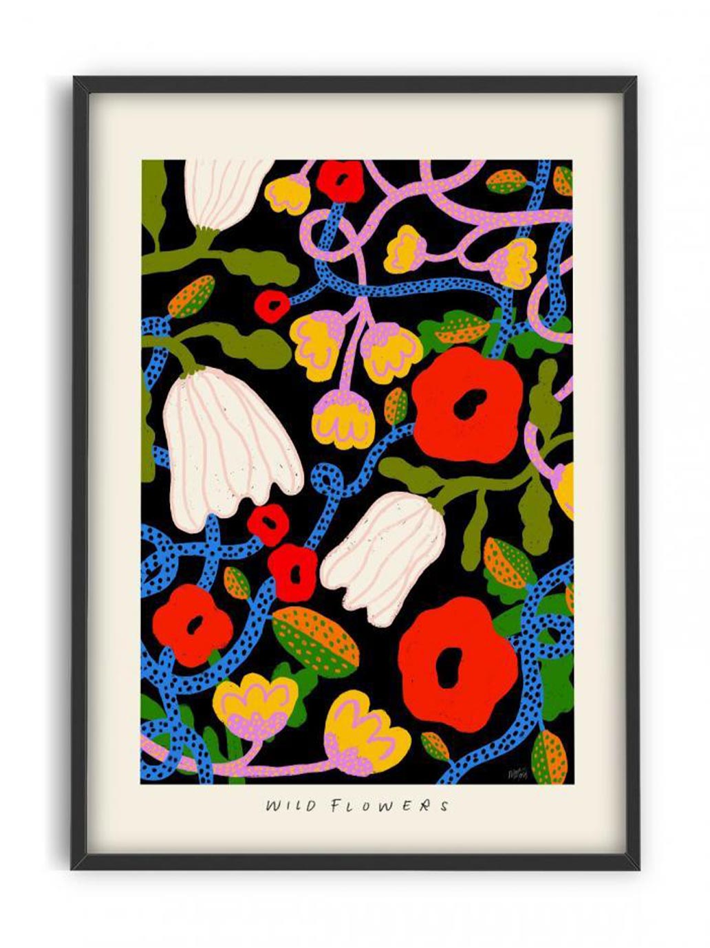 Plakat z grafiką autorstwa Madelen Möllard PSTR Studio BÉBÉ Concept