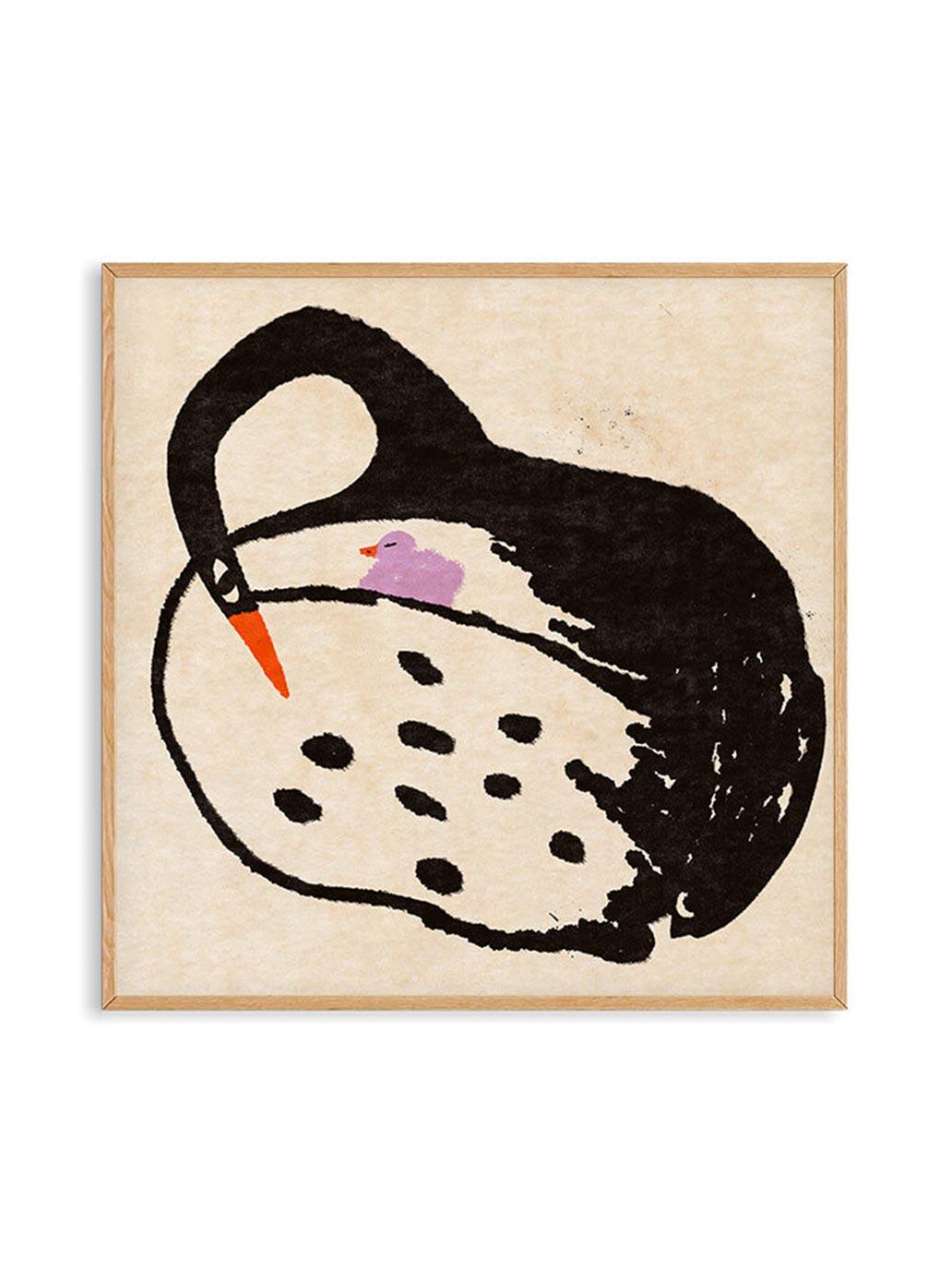 Plakat z grafiką autorstwa Enikő Eged PSTR Studio BÉBÉ Concept