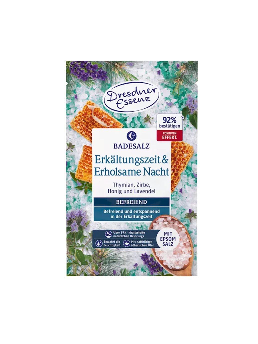 Sól do kąpieli na przeziębienie i spokojny sen z solą epsom Dresdner Essenz BÉBÉ Concept