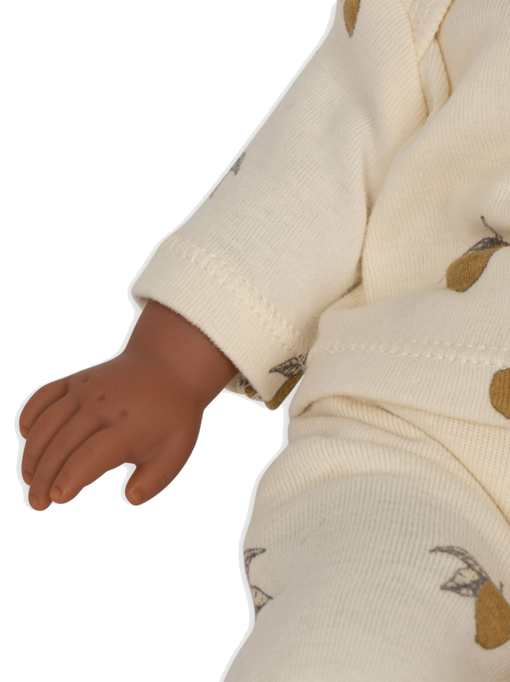 Lalka z miękkim brzuszkiem, ubrankiem i smoczkiem Konges Slojd BÉBÉ Concept