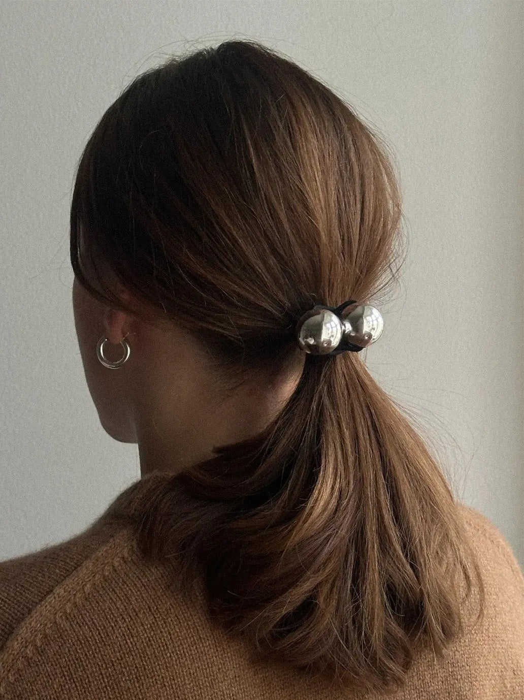 Gumka do włosów Amina Elastic Silver Pico BEBE Concept