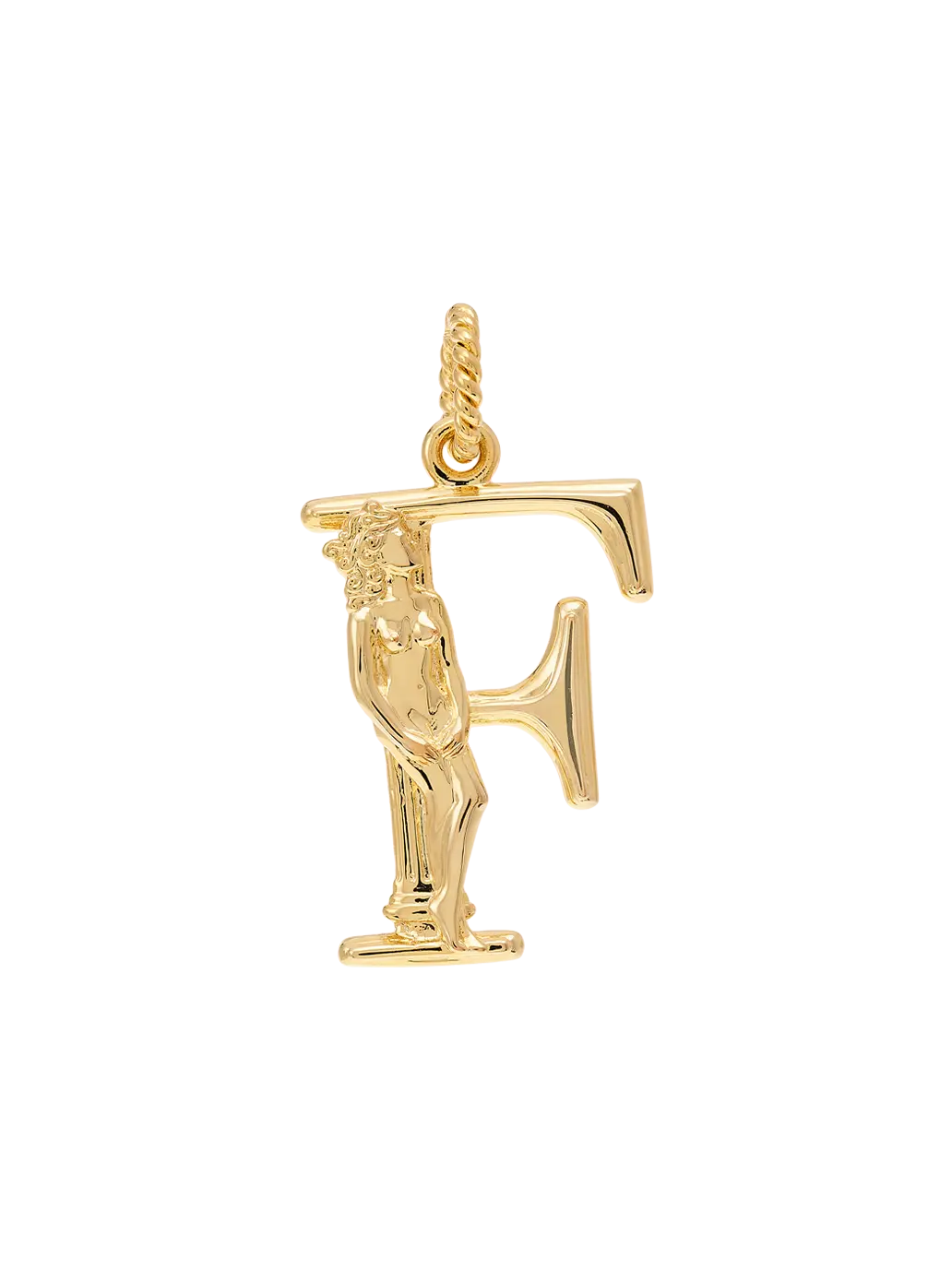 Pozłacana zawieszka Initial Muse Necklace Charm Anna + Nina BÉBÉ Concept