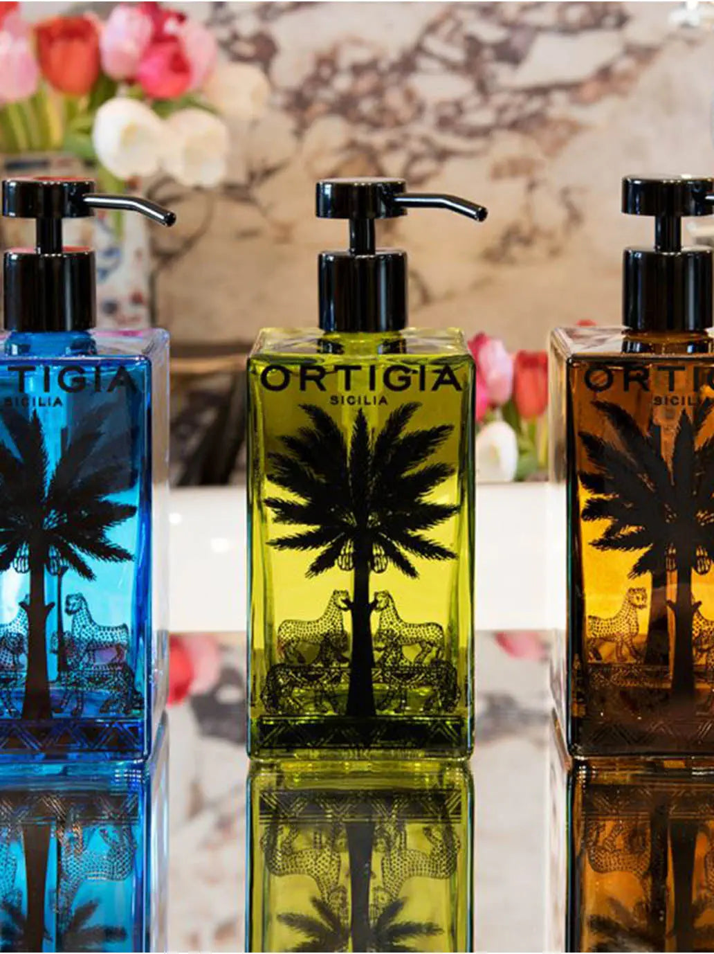 Perfumowane mydło w płynie w szklanym flakonie Ortigia Sicilia BEBE Concept