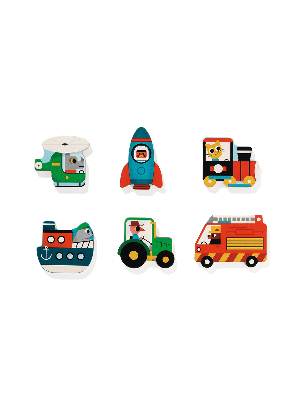 Drewniana układanka łamigłówka Vroom Djeco BÉBÉ Concept