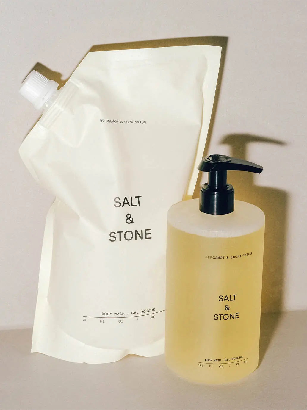 Naturalny żel pod prysznic Refill Salt & Stone BEBE Concept