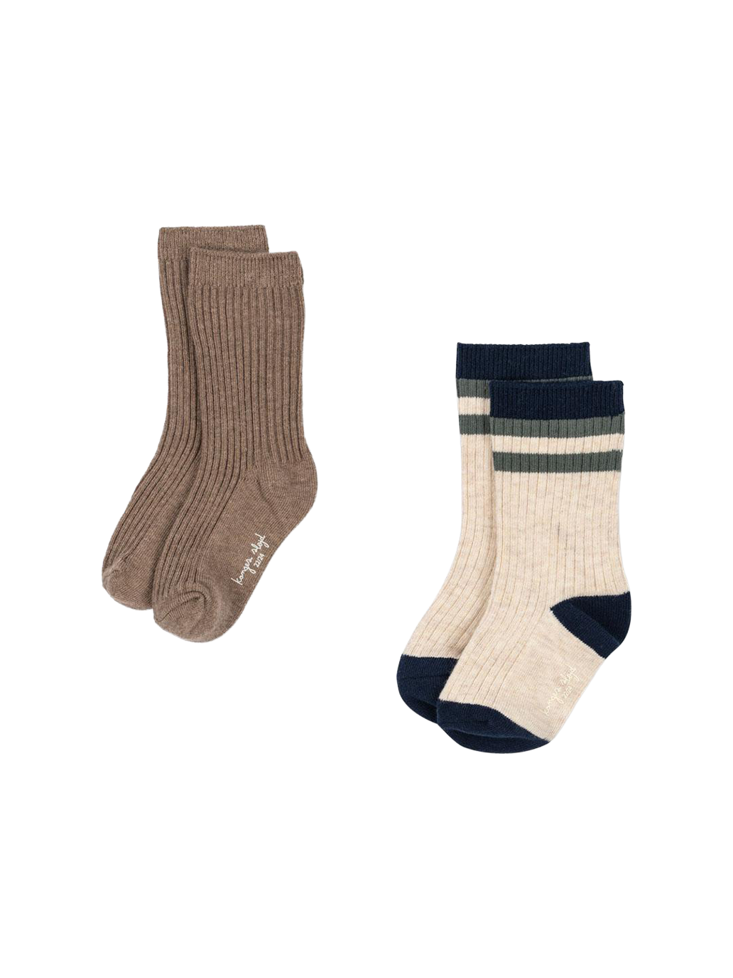 Skarpetki 2 pack rib socks Konges Slojd BÉBÉ Concept