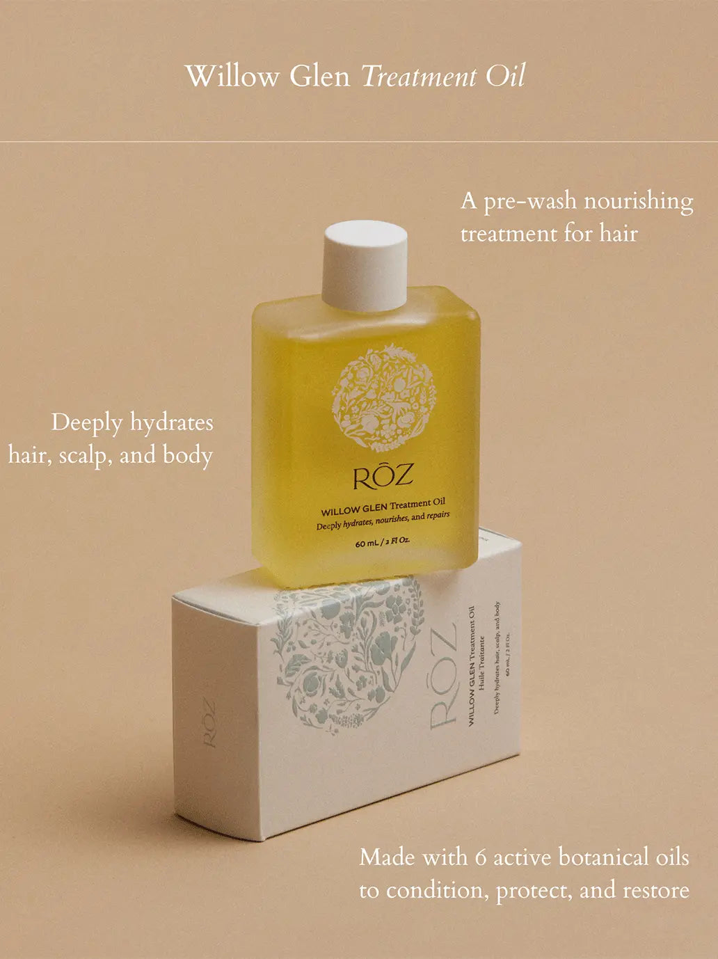 olejek do regeneracji włosów i ciała Willow Glen RŌZ BÉBÉ Concept