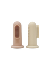 zestaw silikonowych szczoteczek na palec 2 pak